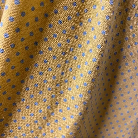 Umgee Polka Dot with Pockets Summer Dress Women's Yellow with Blue Size Large - Picture 13 of 16